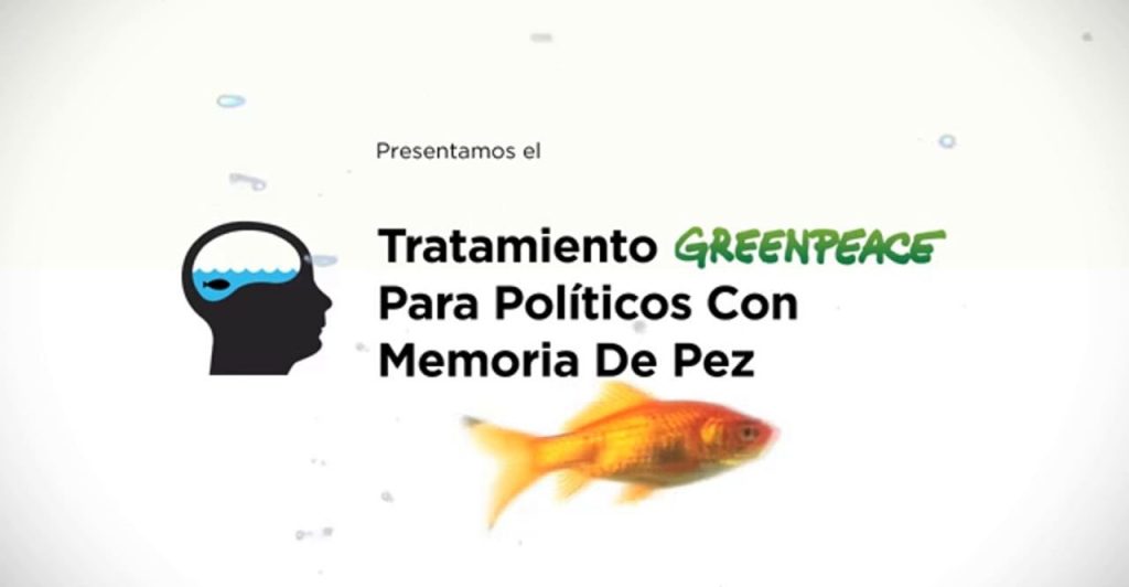 Cartela campaña Greenpeace Memoria de Pez