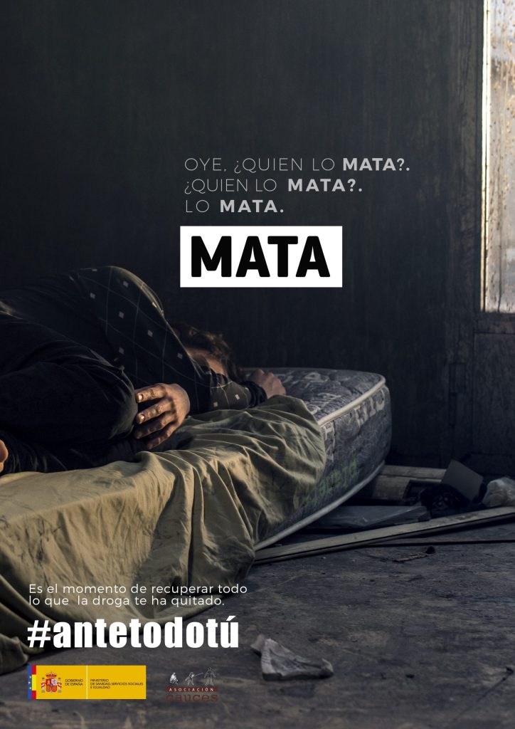 Cartel gráfico para campaña Ante Todo tú para el Ministerio de Sanidad
